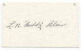 Buddy Blair Signed 3x5 Index Card Baseball Autographed Signature Athletics