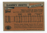 1981 Topps Sammy White Signed Card Football Autographed #183