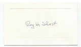 Roy Hunter Short Signed Card Autographed Signature Clergyman Bishop