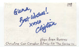 Christina Cox Signed 3x5 Index Card Autographed Signature Actress Stargate