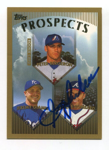 1998 Topps Prospect George Lombard Signed Card Baseball Autographed AUTO #207