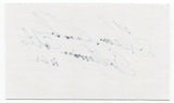 Glenn Ressler Signed 3x5 Index Card Autographed Football NFL Baltimore Colts
