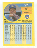 1991 Fleer Ted Higuera Signed Card Baseball RC Autograph AUTO #586