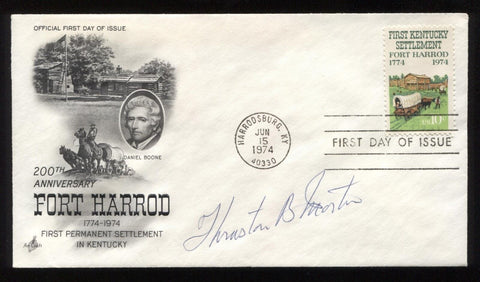 Thruston Ballard Morton Signed First Day Cover Autograph FDC Signature Senator