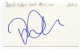 David Usher Signed 3x5 Index Card Autographed Signature Singer Moist Band