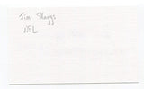 Jim Skaggs Signed 3x5 Index Card Autographed NFL Football Philadelphia Eagles