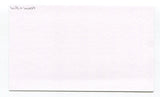 Willie West Signed Cut Index Card Autographed Football NFL Buffalo Bills
