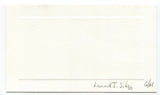 Leonard I. Schiff Signed Card Autographed Physicist Quantum Mechanics NASA