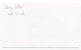 Jerry Walker Signed 3x5 Index Card Autograph Baltimore Orioles Pitcher Shut Out