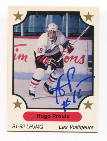 1991 7th Inning Sketch Hugo Proulx Signed Card Hockey Autograph AUTO #282