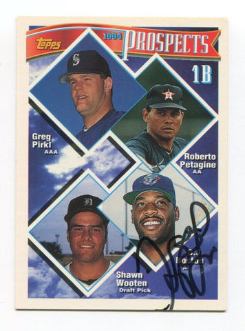 1994 Topps Prospects D.J. Boston Signed Card Baseball MLB Autographed AUTO #448