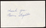 Maureen Stapleton Signed Index Card Signature Autographed AUTO