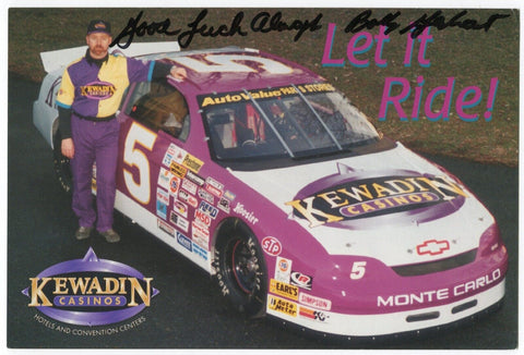 Bobby Gerhart Signed 6x9 inch Photo NASCAR Racing Race Car Driver