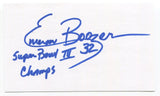 Emerson Boozer Signed 3x5 Index Card Autographed NFL Football New York Jets