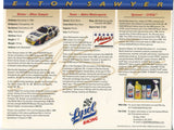Elton Sawyer Signed 8.5 x 11 inch Photo NASCAR Racing Race Car Driver