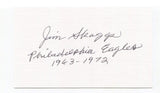 Jim Skaggs Signed 3x5 Index Card Autographed NFL Football Philadelphia Eagles