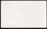 Les Brown Signed Index Card Signature Autographed AUTO