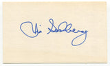 Jim Sundberg Signed 3x5 Index Card Autographed Baseball Texas Rangers All Star