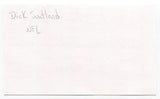 Dick Swatland  Signed 3x5 Index Card Autographed Football NFL Notre Dame