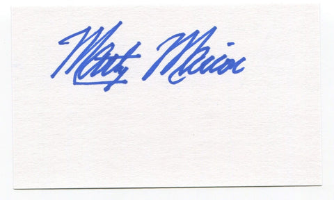 Marty Marion Signed 3x5 Index Card Autographed MLB Baseball St. Louis Cardinals