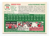 1994 Topps Archives 1954 Andy Pafko Signed Card Baseball Autographed AUTO #79