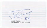 Jacob Tamme Signed 3x5 Index Card Autographed Football NFL Baltimore Colts