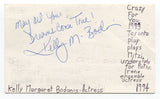 Kelly Margaret Bodanis Signed 3x5 Index Card Autographed Actress Crazy For You