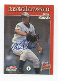 1999 Team Best MIke Bacsik Signed Card Baseball MLB Autographed AUTO #166