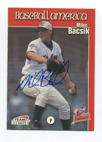 1999 Team Best MIke Bacsik Signed Card Baseball MLB Autographed AUTO #166