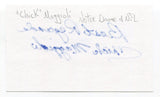 Chick Maggioli Signed 3x5 Index Card Autographed NFL Football 1943 Notre Dame