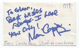 Marci Coyote Rose Signed 3x5 Index Card Autographed Signature Comedian Comic