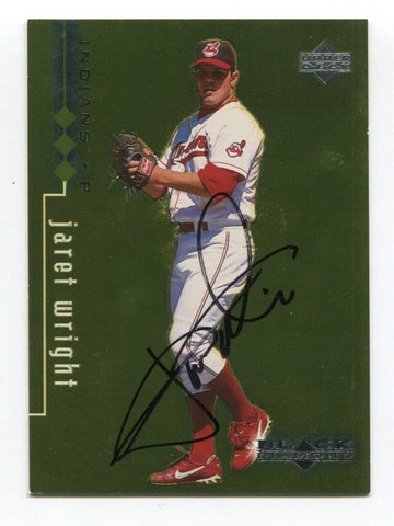 1999 Upper Deck Jaret Wright Signed Card Baseball Autographed MLB AUTO #28 /1500