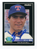 1992 Pinnacle Round 1 Draft Benji Gil Signed Card Baseball Autograph AUTO #302
