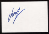 Justin Berfield Signed 4 x 6 Inch Index Card HUGE Signature Autographed