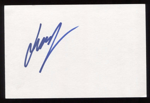 Justin Berfield Signed 4 x 6 Inch Index Card HUGE Signature Autographed