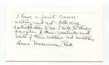 Anne Merriman Peck Signed Card Autographed Signature Artist Illustrator