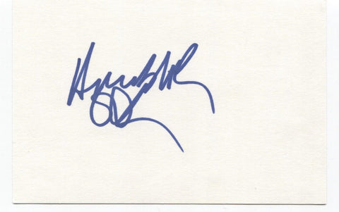 Annabeth Gish Signed 4x6 Inch Index Card HUGE Signature Autographed