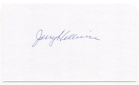 Jerry Helluin Signed 3x5 Index Card Autographed NFL Football Green Bay Packers