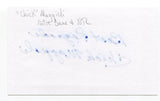 Chick Maggioli Signed 3x5 Index Card Autographed NFL Football 1943 Notre Dame