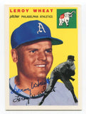 1994 Topps Archives 1954 Leroy Wheat Signed Card Baseball Autographed AUTO #244