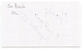 Jim Breech Signed 3x5 Index Card Autographed football Oakland Raiders NFL