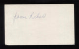 James Richard Signed 3x5 Index Card Autographed Signature