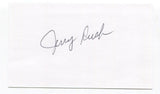 Jerry Rush Signed 3x5 Index Card Autographed NFL Football Detroit Lions