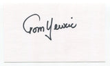 Tom Yewcic Signed Cut~ 2x5 Index Card Autographed NFL Football Boston Patriots