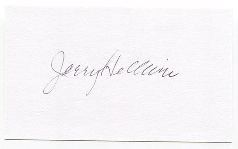 Jerry Helluin Signed 3x5 Index Card Autographed NFL Football Green Bay Packers