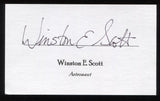 Winston E. Scott Signed 3x5 Index Card Signature Autographed NASA Astronaut