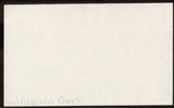 Virginia Grey Signed Index Card Signature Autographed AUTO