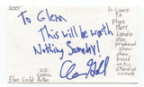 Elon Gold Signed 3x5 Index Card Autographed Signature Comedian Comic Actor