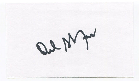 Del Shofner Signed 3x5 Index Card Autographed NFL Football New York Giants