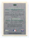 1996 Topps Brian Givens Signed Card Baseball MLB Autographed AUTO #102